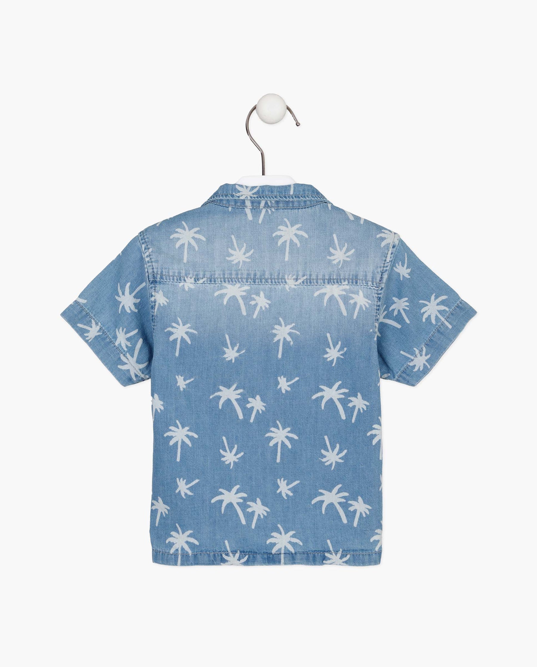 Camisa Manga Corta Pomelo Estampado Palmeras Losan
