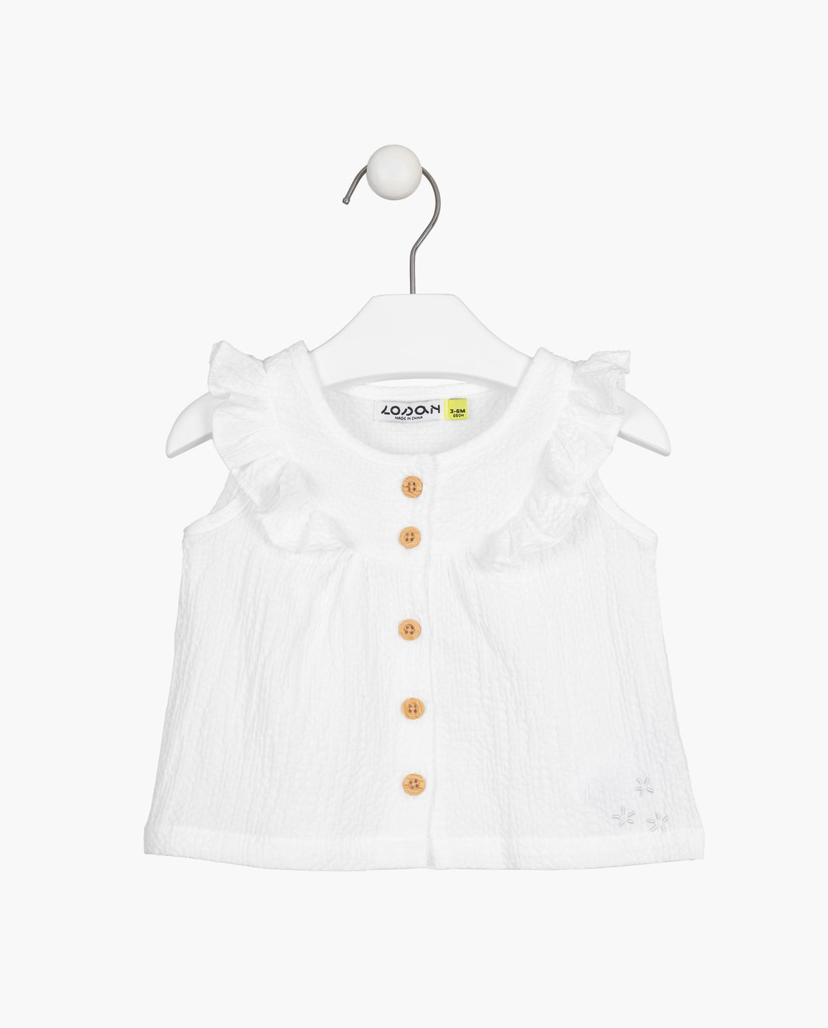 Camisa Capri Botones Madera Losan