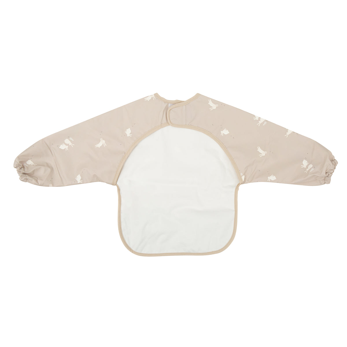 Babero BLW Con Mangas Gris - Beige