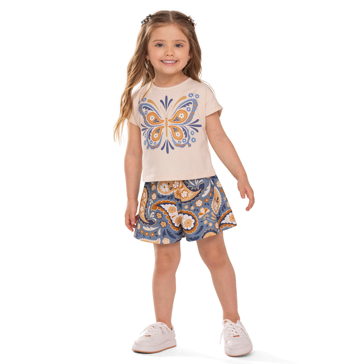 Conjunto Beige Paisley