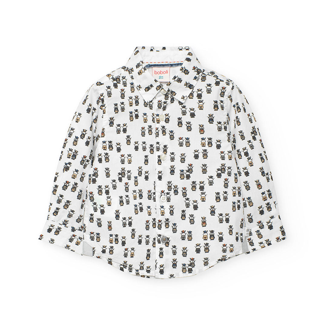 Camisa Popelín Baby Santa´s Cookies