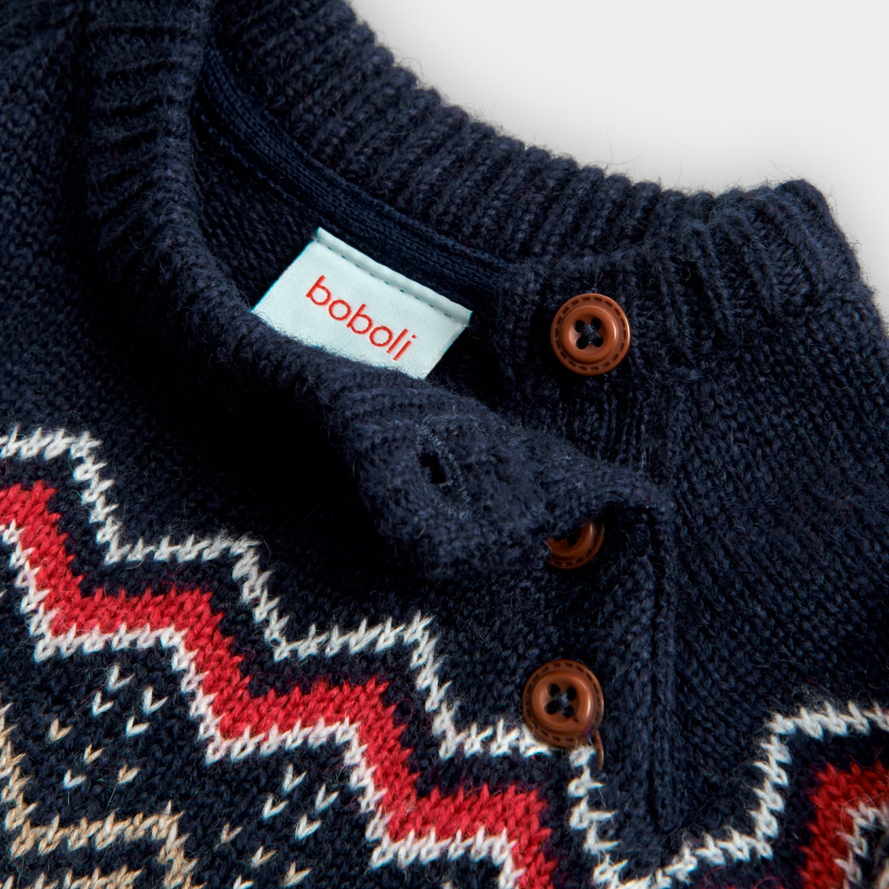 Saco Tejido Jacquard Navidad