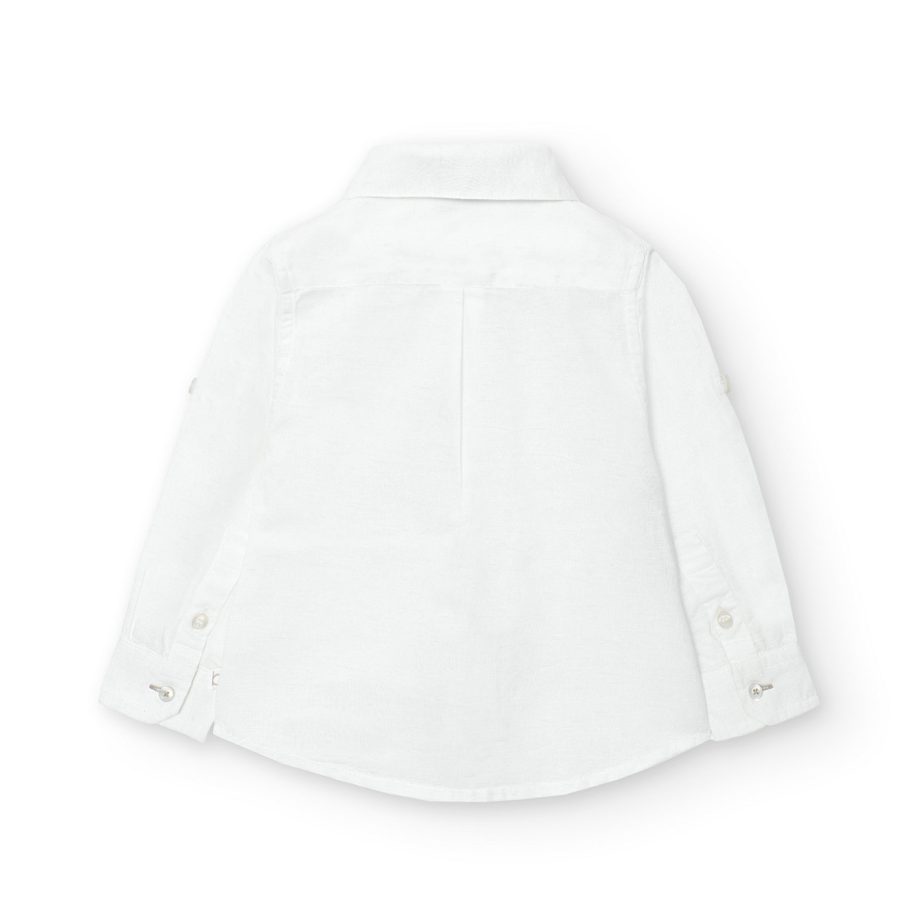 Camisa Lino Con Pajarita Ceremonia Baby Boboli
