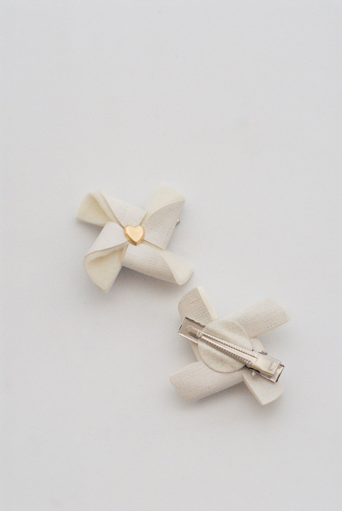 Dúo Hebillas Blanco Marfil - Minibhu