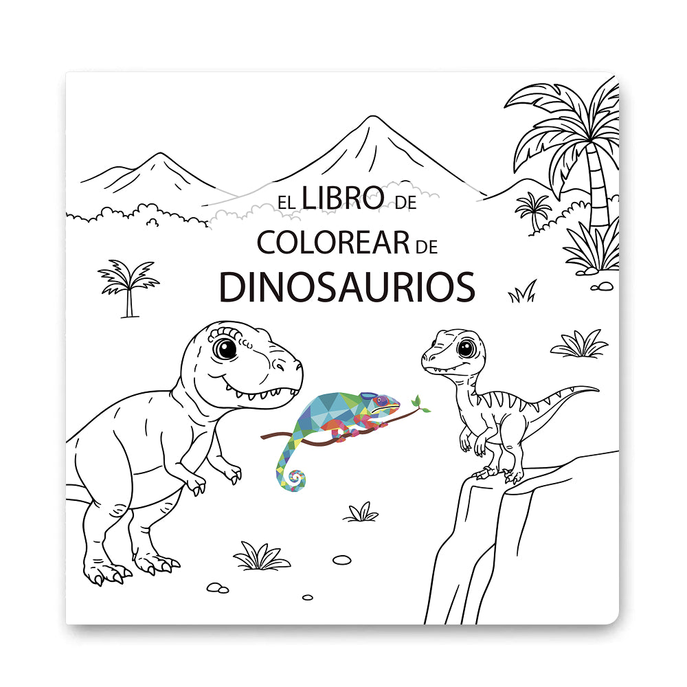 Libro Para Colorear Dinosaurios - Minibhu