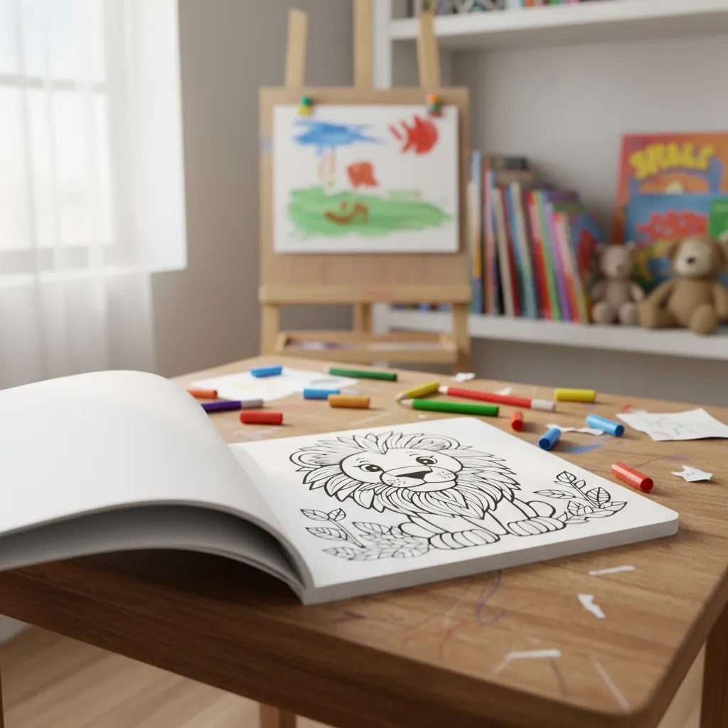 Libro Para Colorear Animales Salvajes - Minibhu