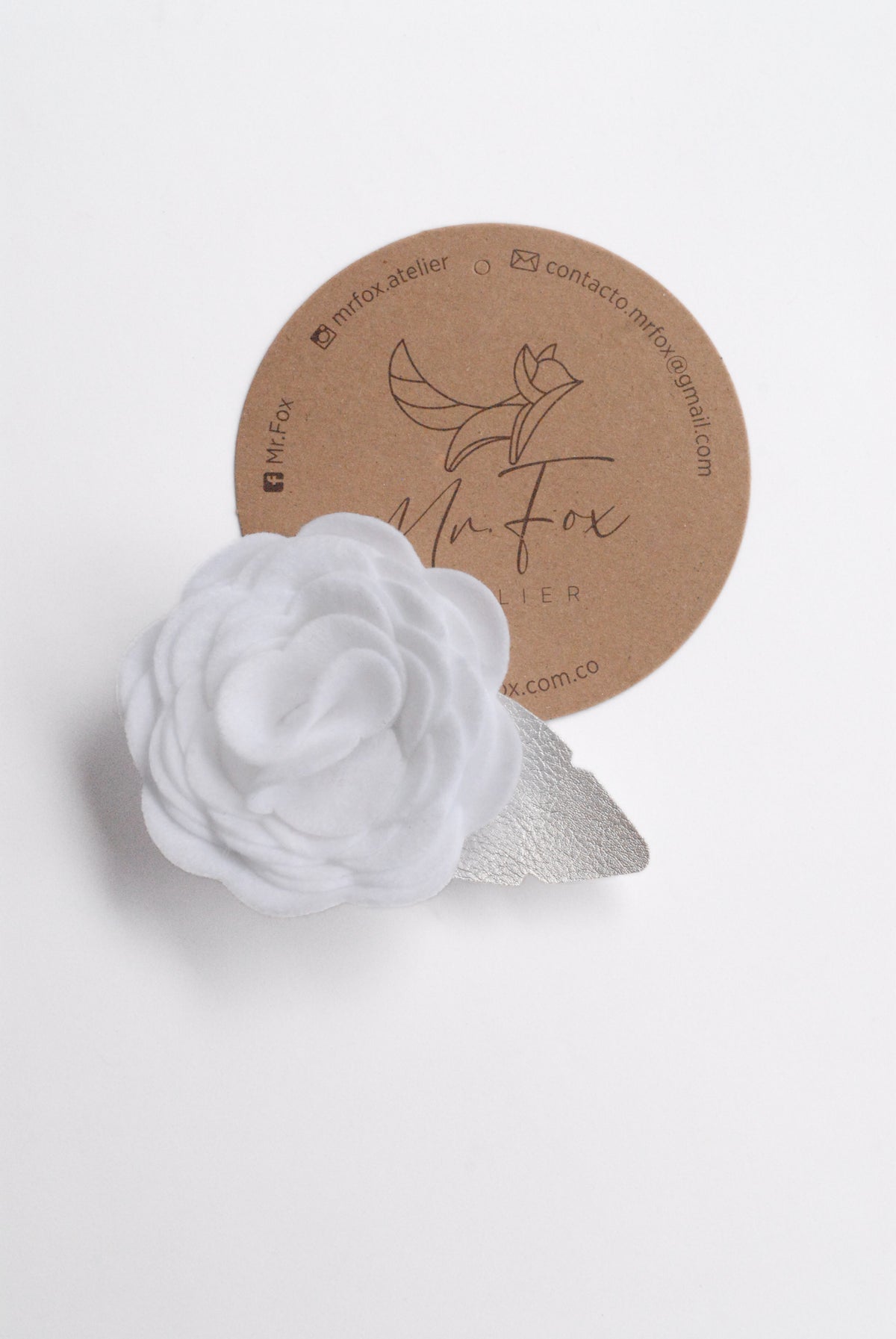 Hebilla Flor Rosa Mr Fox