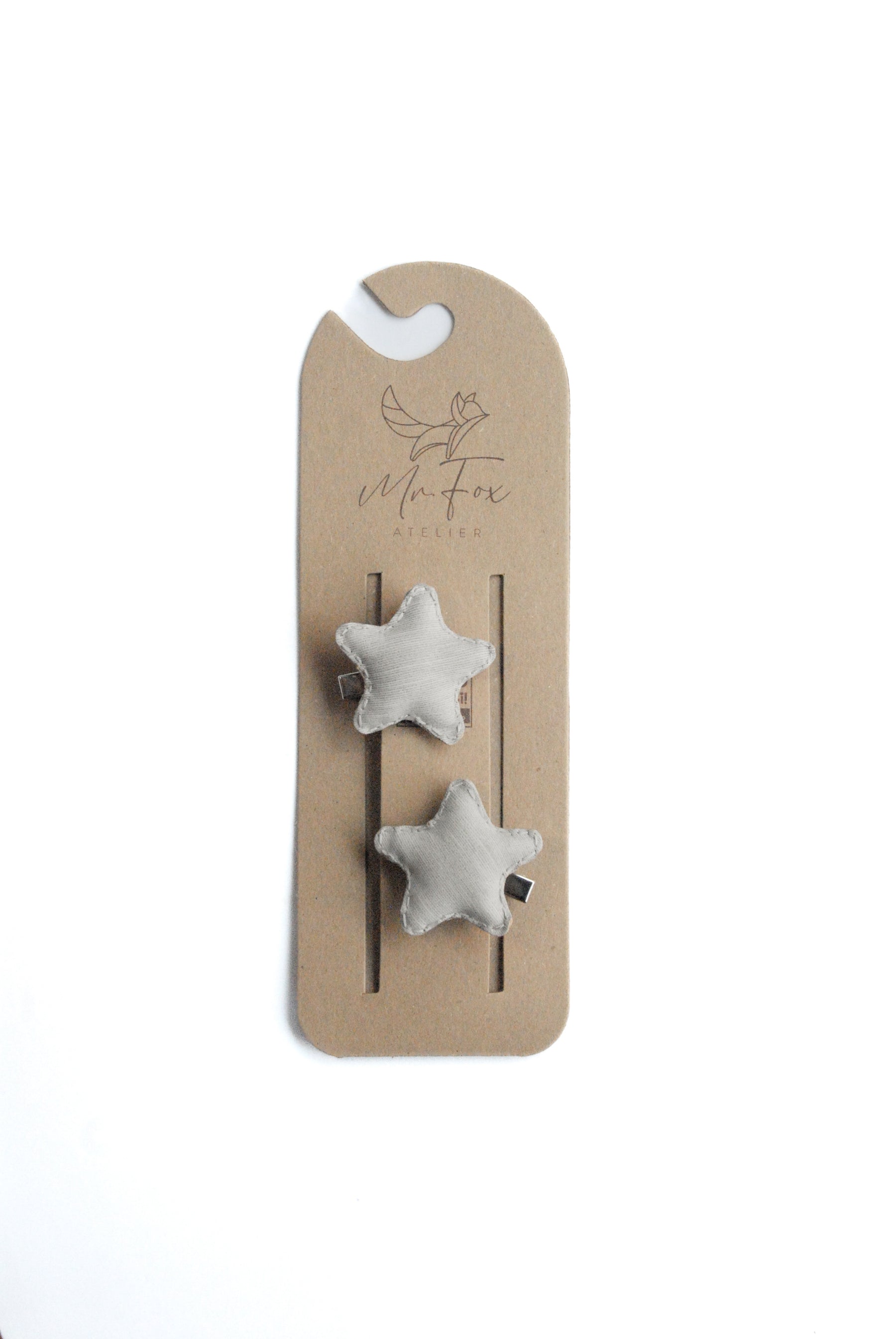 Hebillas Estrellas Gris X2