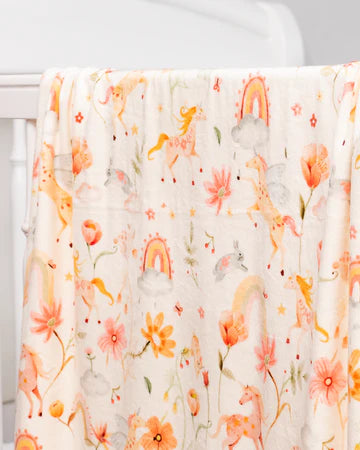 Cobija Velvet Jardín Mágico - Minibhu