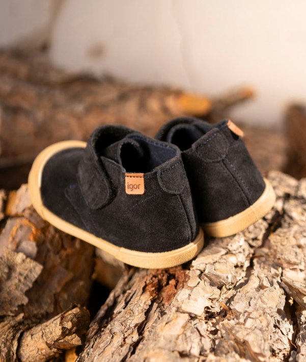 Zapatos Tui Con Velcro Marino - Minibhu