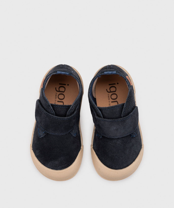 Zapatos Tui Con Velcro Marino - Minibhu