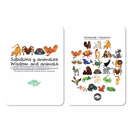 Flash Cards Sabiduría y Animales - Minibhu