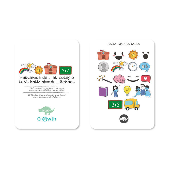 Flash Cards Hablemos Del Colegio