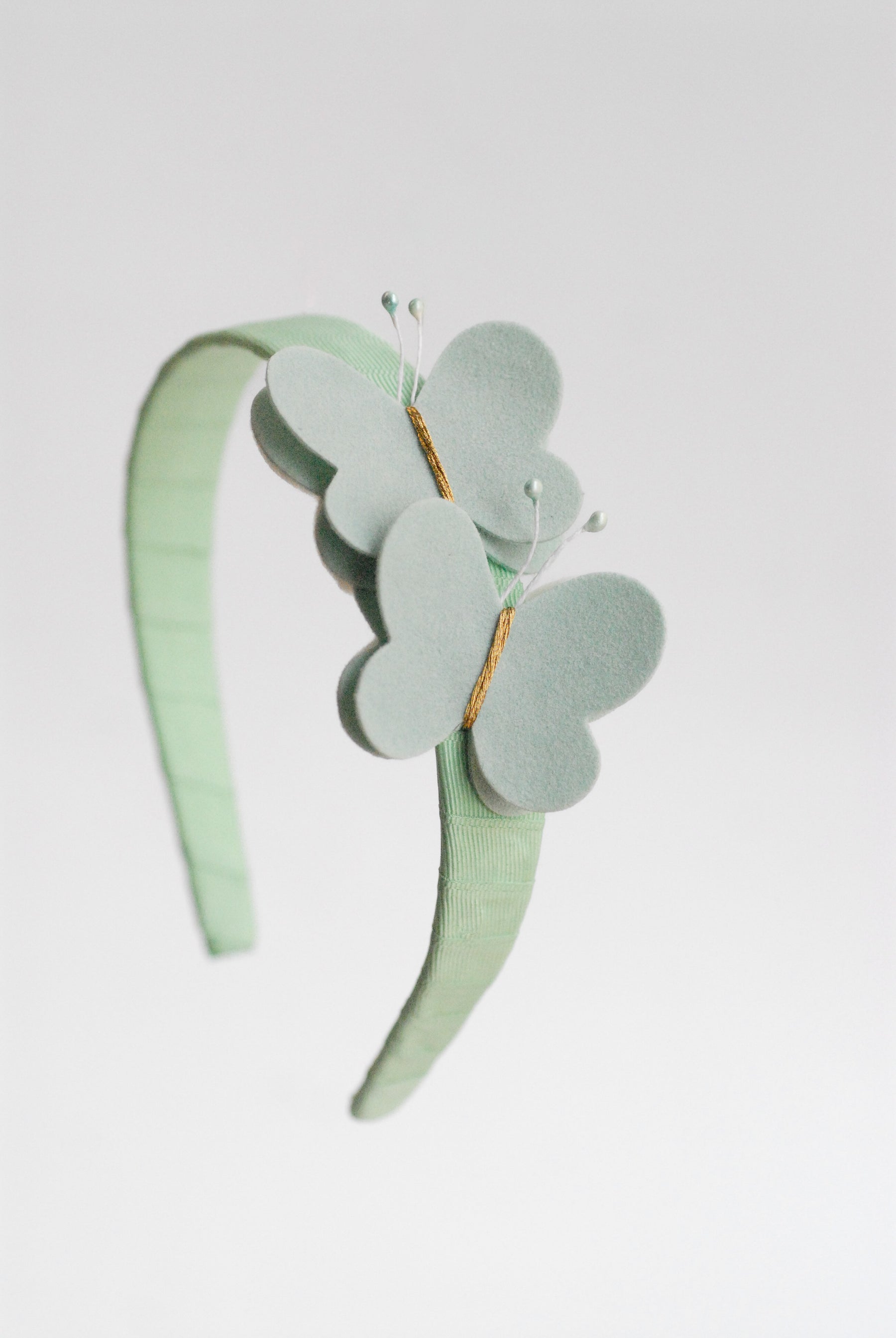 Diadema Mariposa Verde Menta - Minibhu