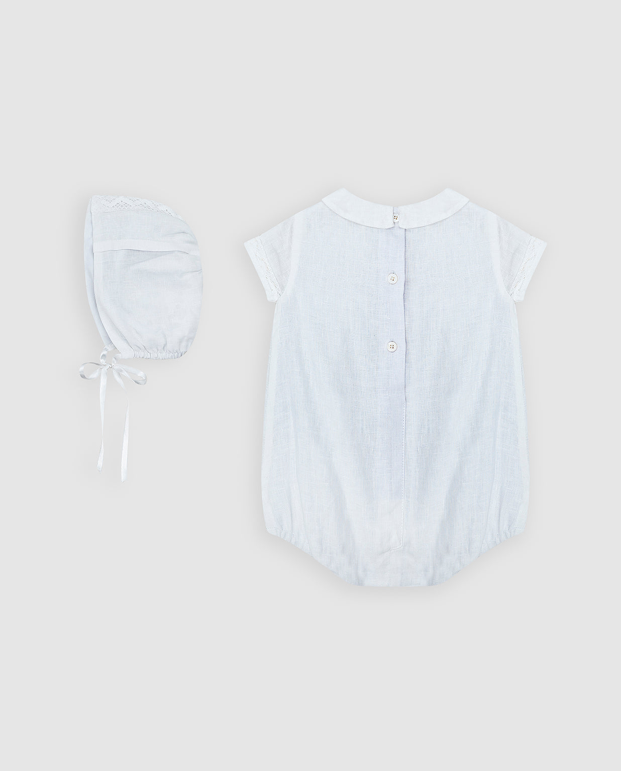 Ranita Globo Lino Unisex Bautizo Con Capota