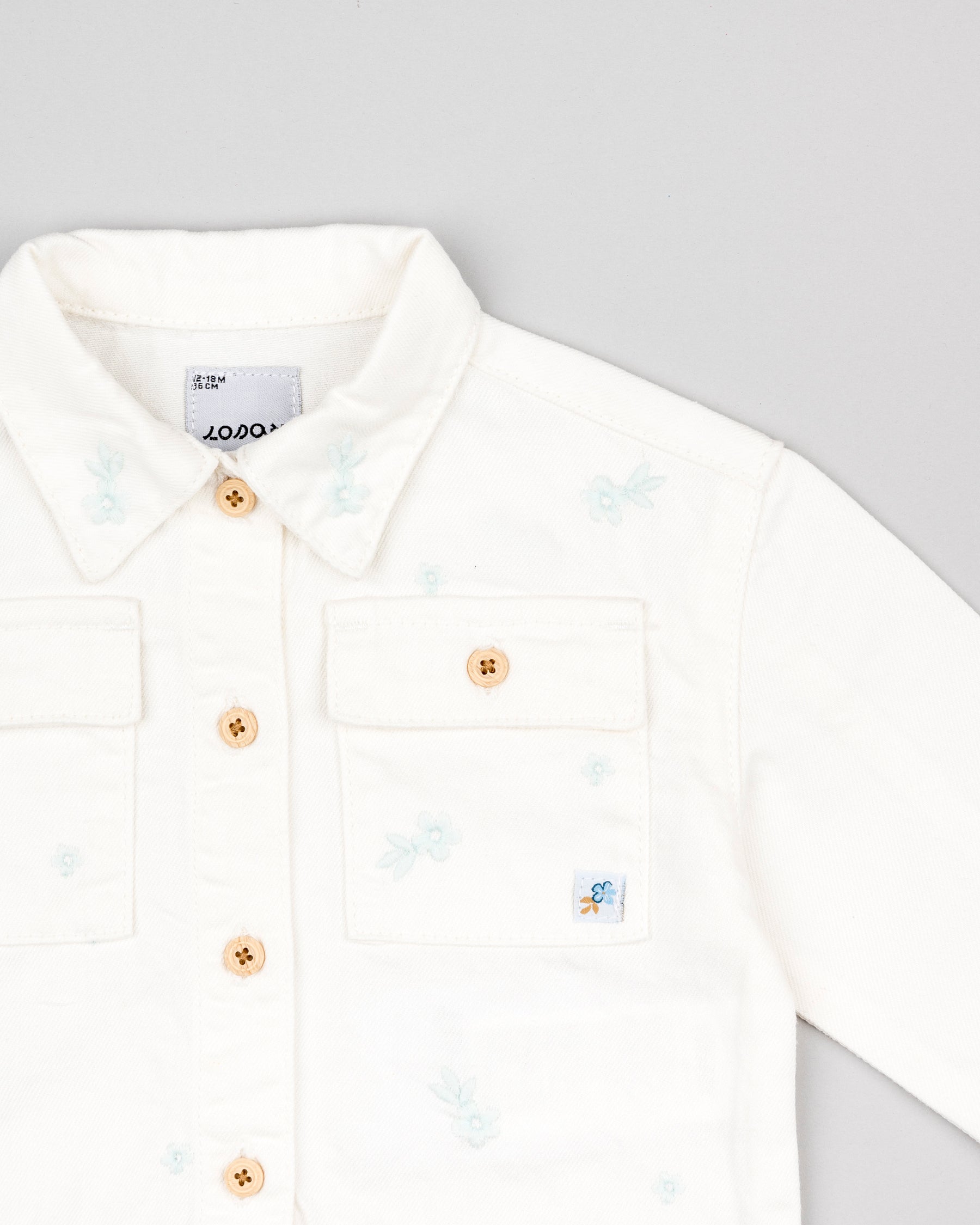 Chaqueta De Sarga Crudo - Minibhu