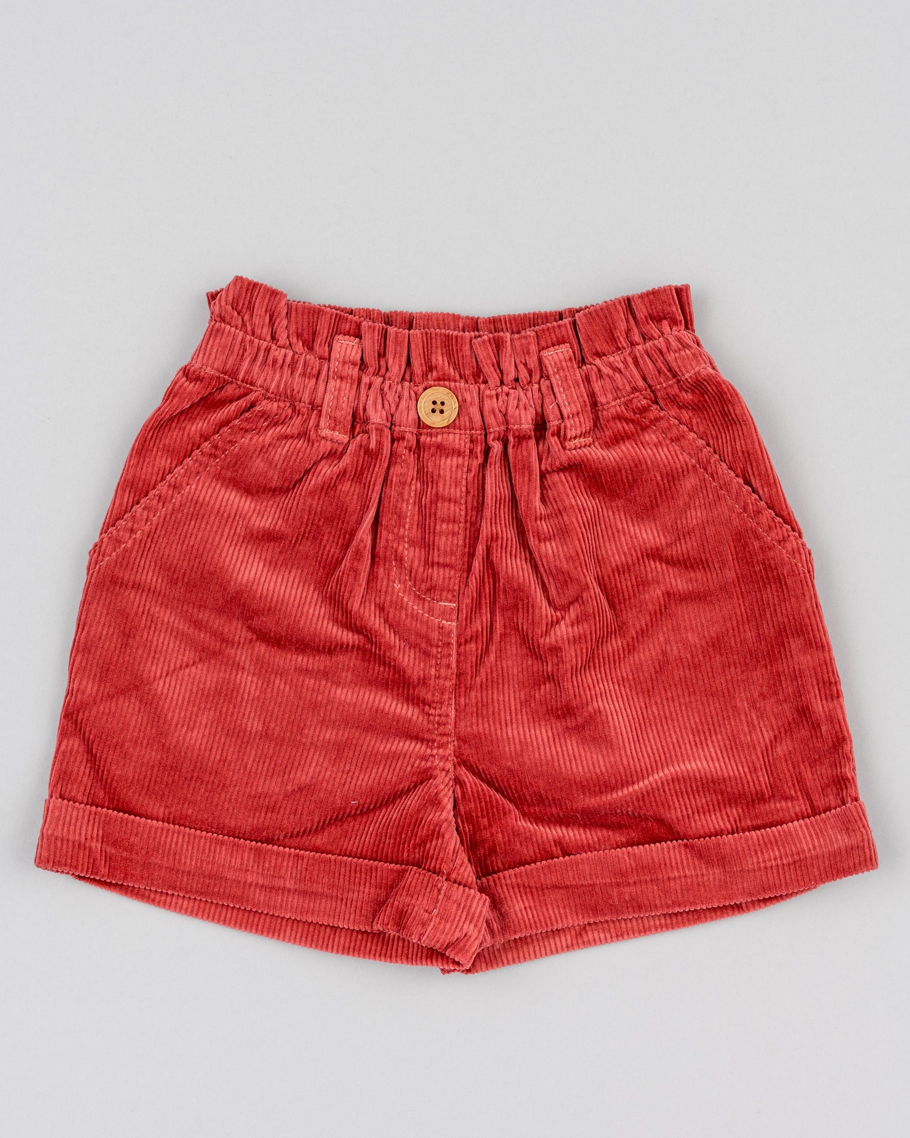 Short Corduroy Dark Pink