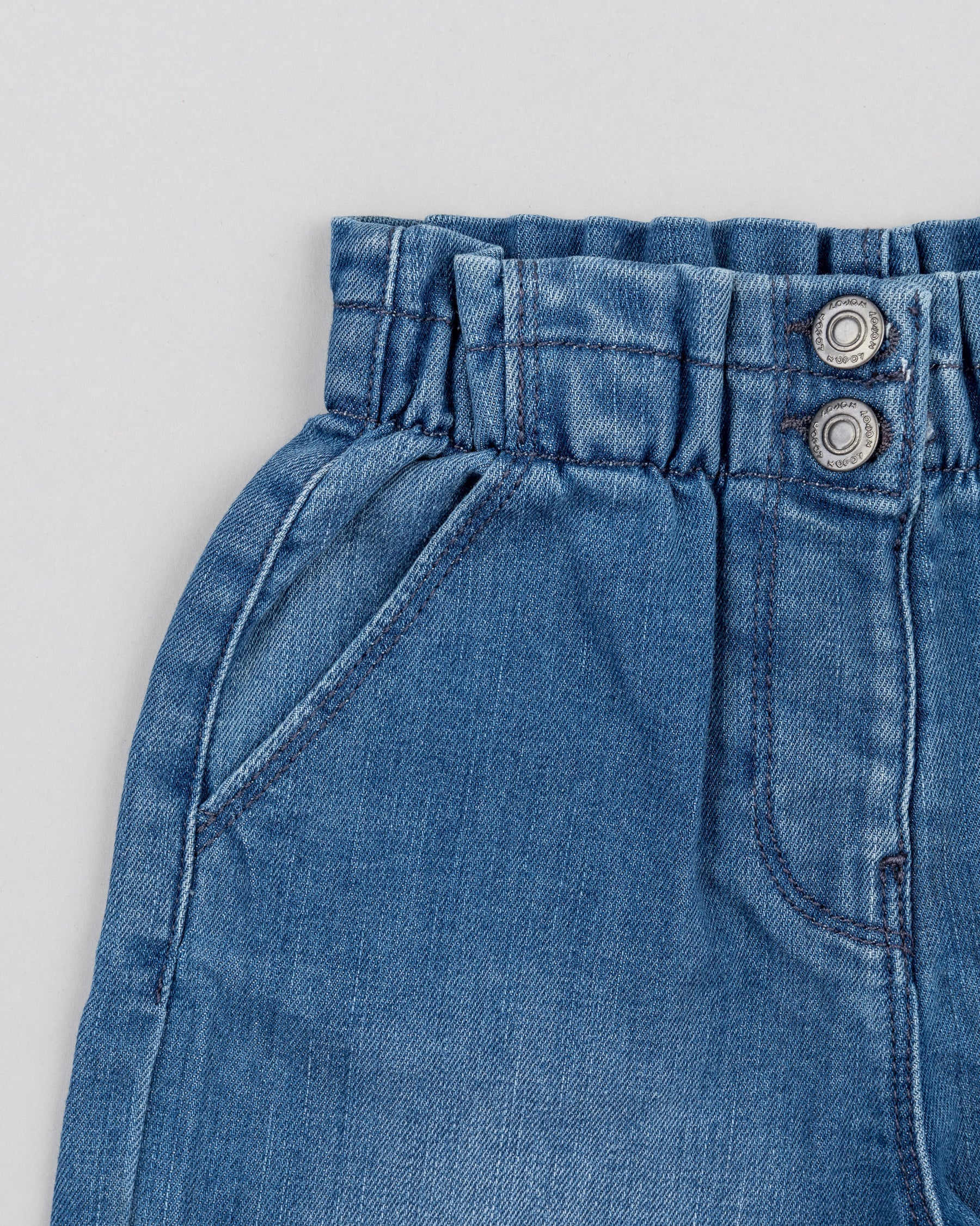 Pantalón Denim Acanalado - Minibhu