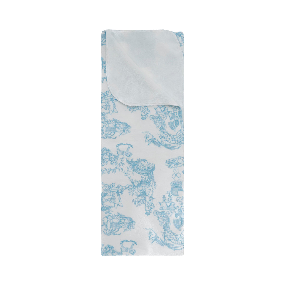 Manta Sencilla Pequeña Toile de Jouy Azul