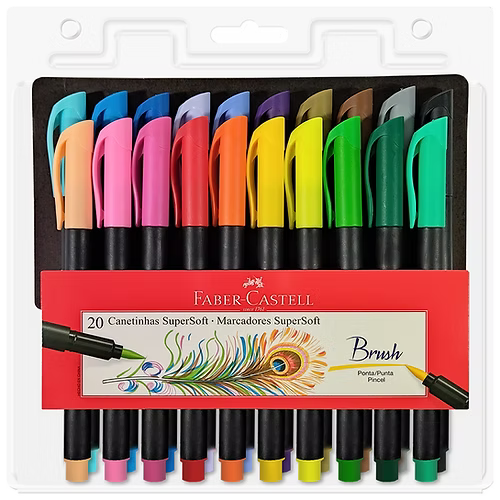 Plumones Super Soft X 20 Piezas - Minibhu