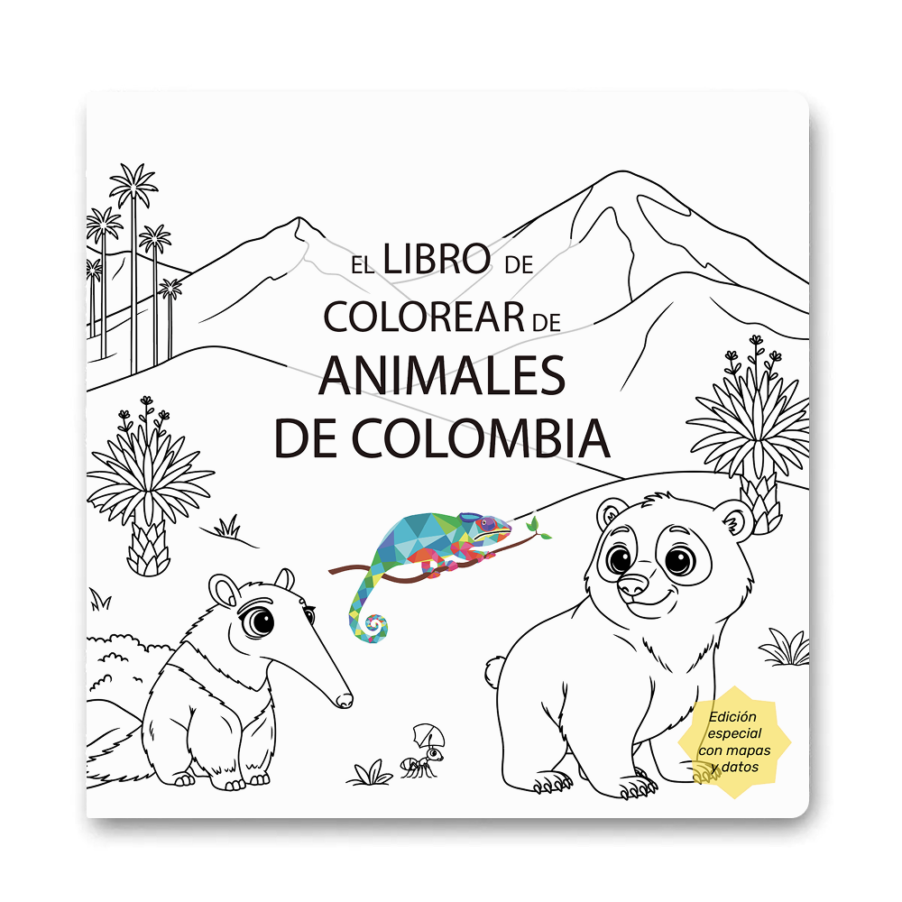 Libro Para Colorear Animales De Colombia - Minibhu