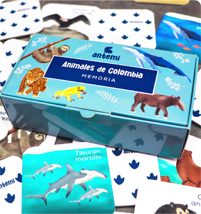 Juego Memoria Animales de Colombia Antemi