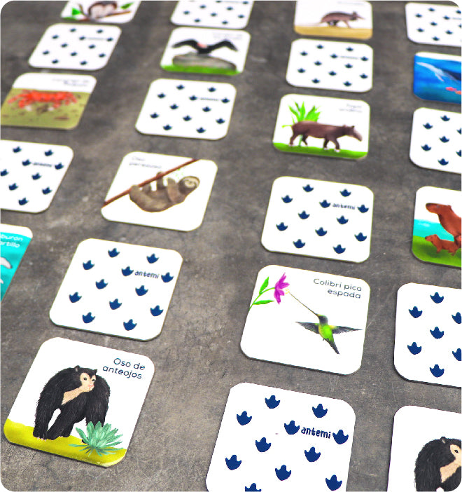 Juego Memoria Animales de Colombia Antemi