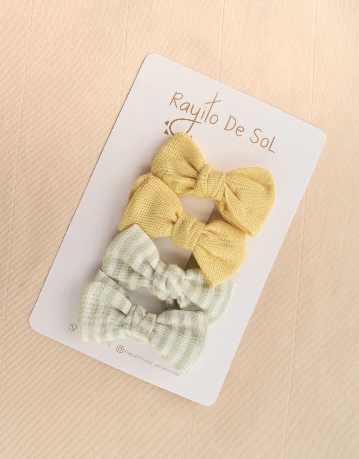 Set X4 Pinza Moño Charlotte