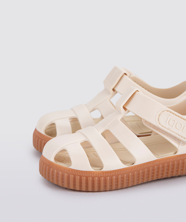 Sandalias Nico Caramelo Marfil