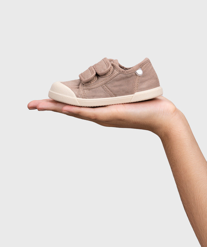 Tenis Lona Cierre Velcro Unisex Cacao Igor