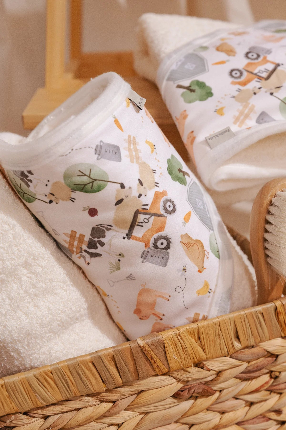 Toalla Capucha Beige Granja