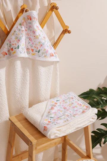 Toalla Capucha Beige Hadas