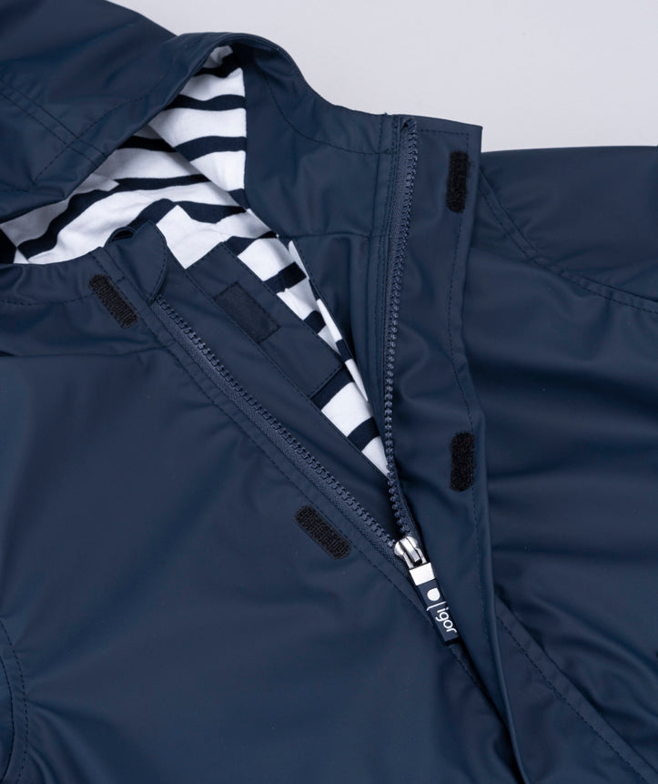 Chaqueta Chubasquero Unisex Marino - Minibhu