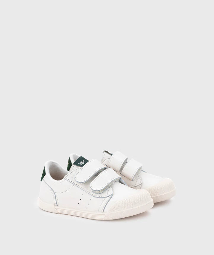 Tennis cuero barefoot Musgo - Minibhu