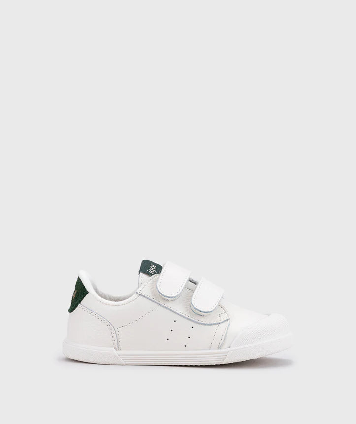 Tennis cuero barefoot Musgo - Minibhu