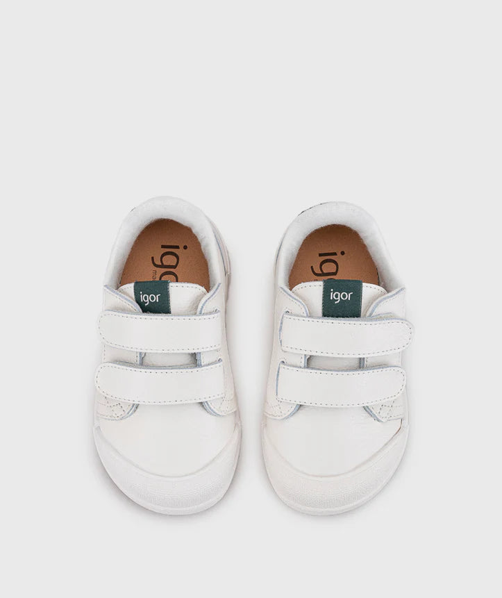 Tennis cuero barefoot Musgo - Minibhu