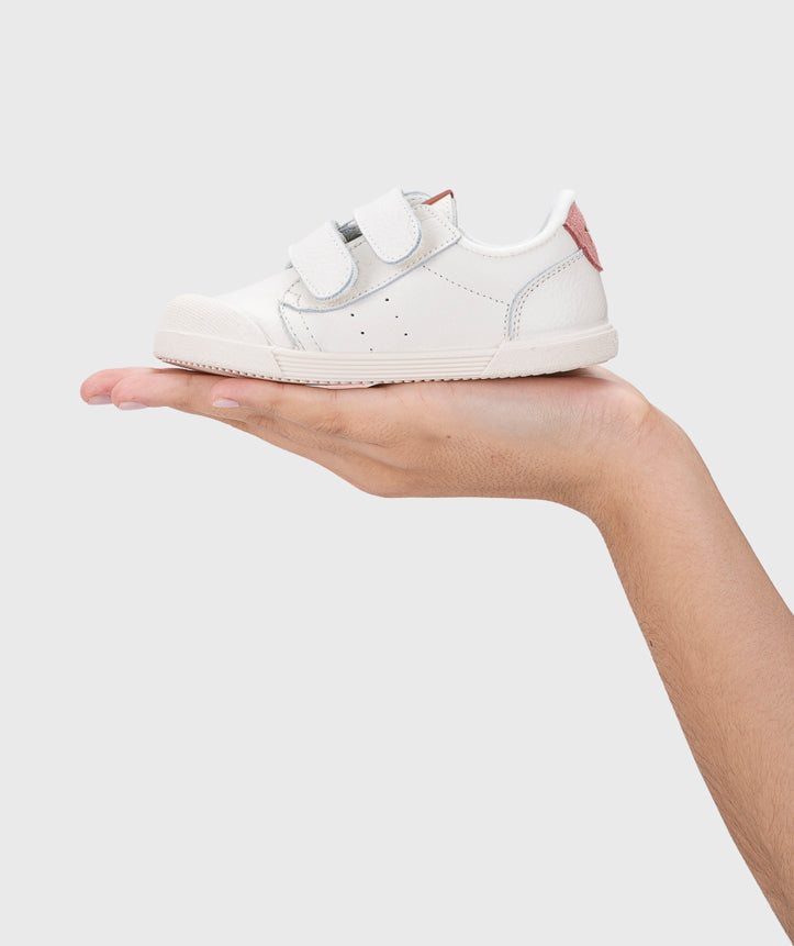 Tennis cuero barefoot Rosa