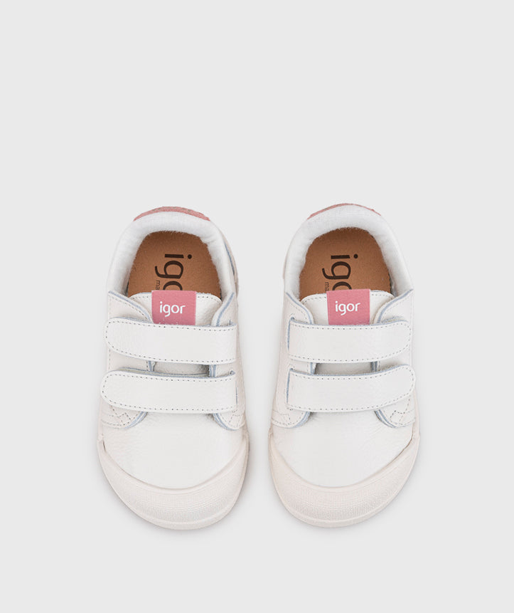 Tennis cuero barefoot Rosa - Minibhu