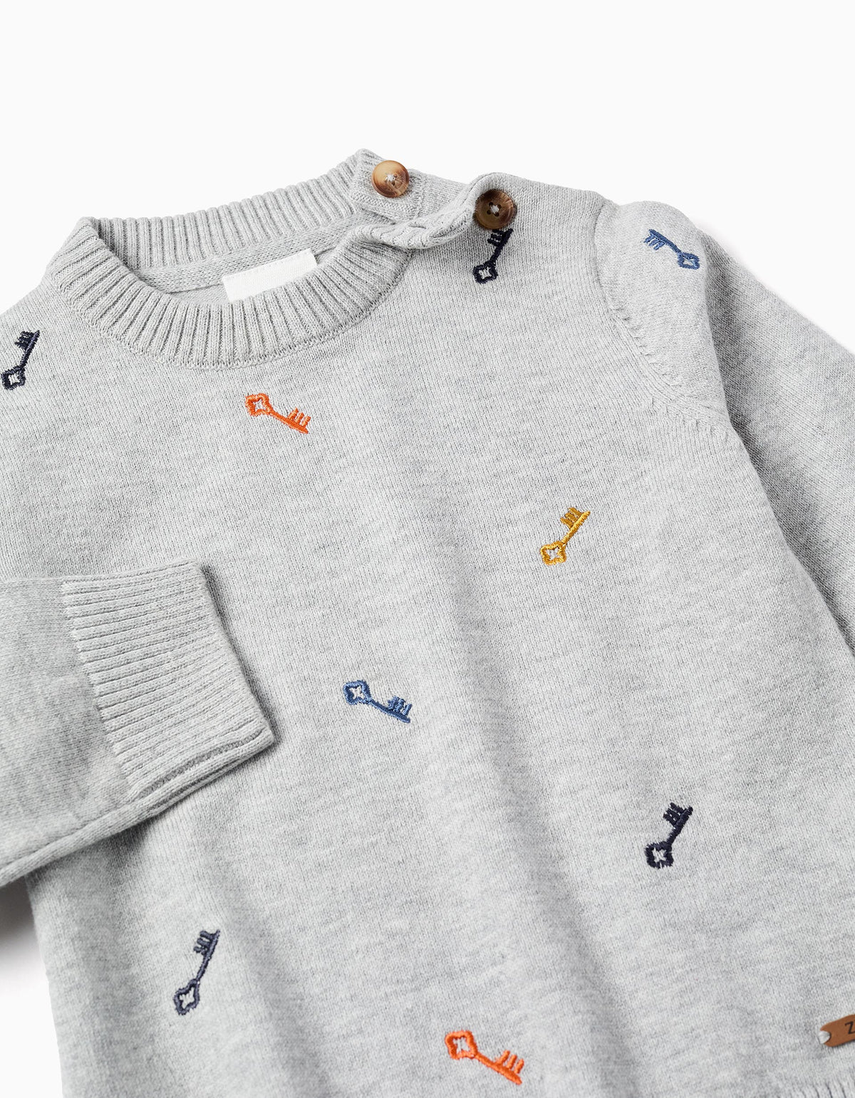 Saco Tejido Gris Santa´s Cookies - Minibhu