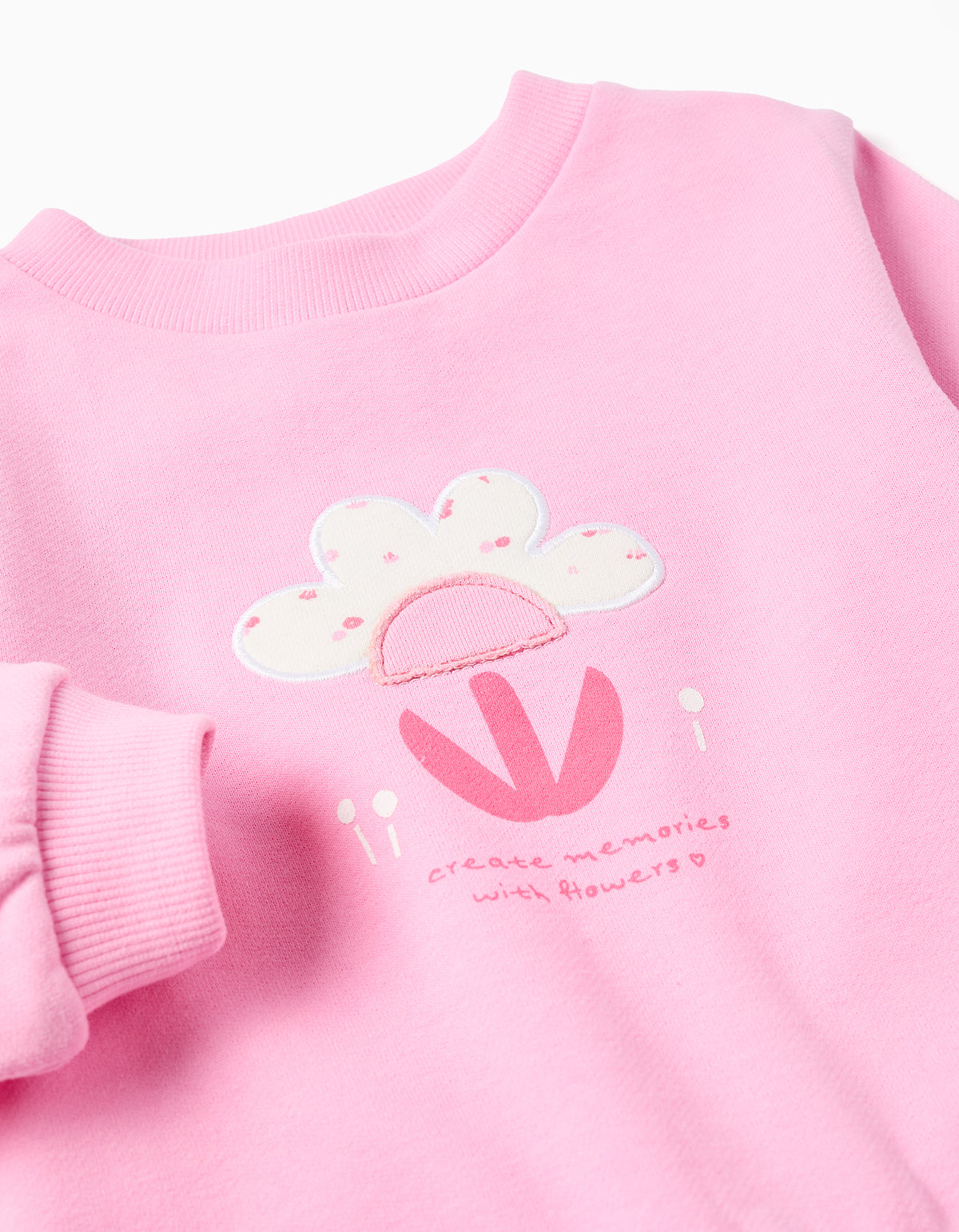 Saco Fleece Pink Back To fun