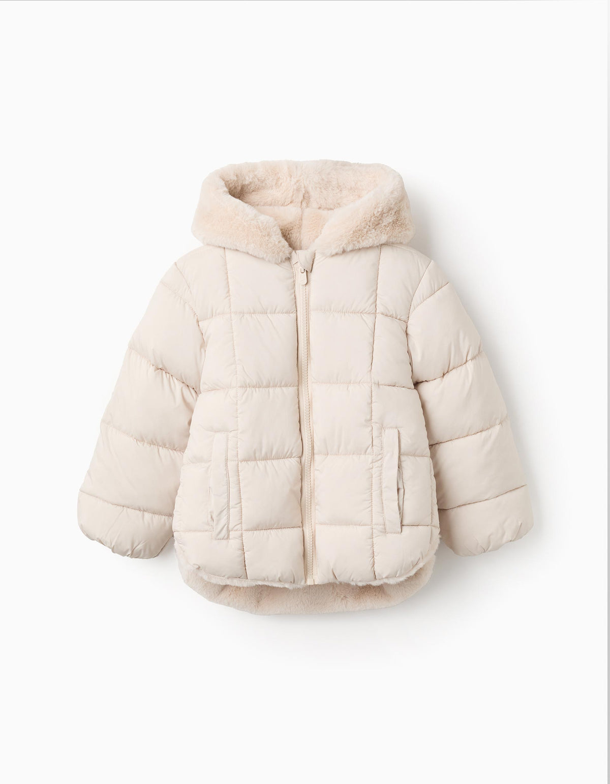 Chaqueta Puffer Beige Green Garden - Minibhu