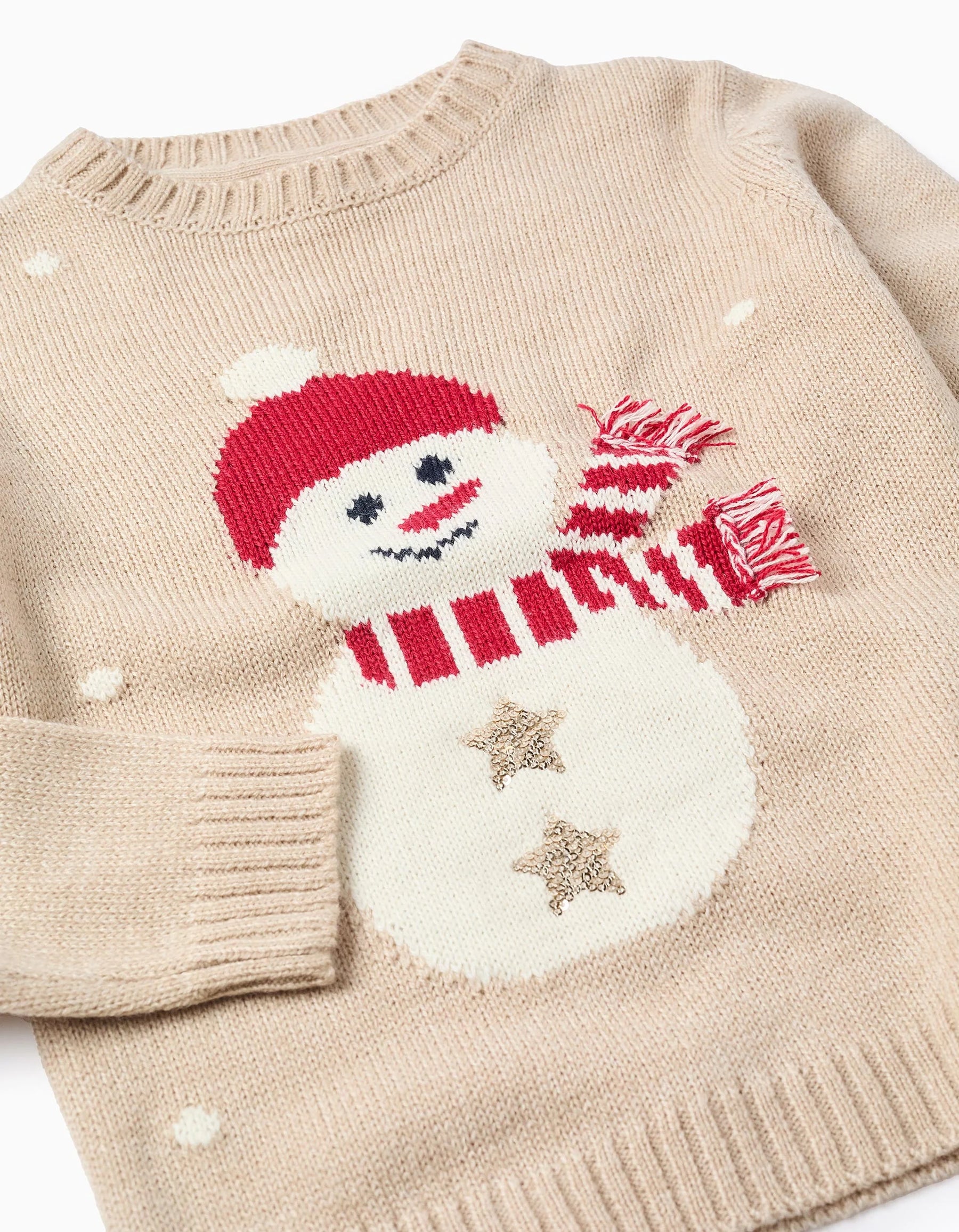 Saco Tejido Beige Santa´s Cookies