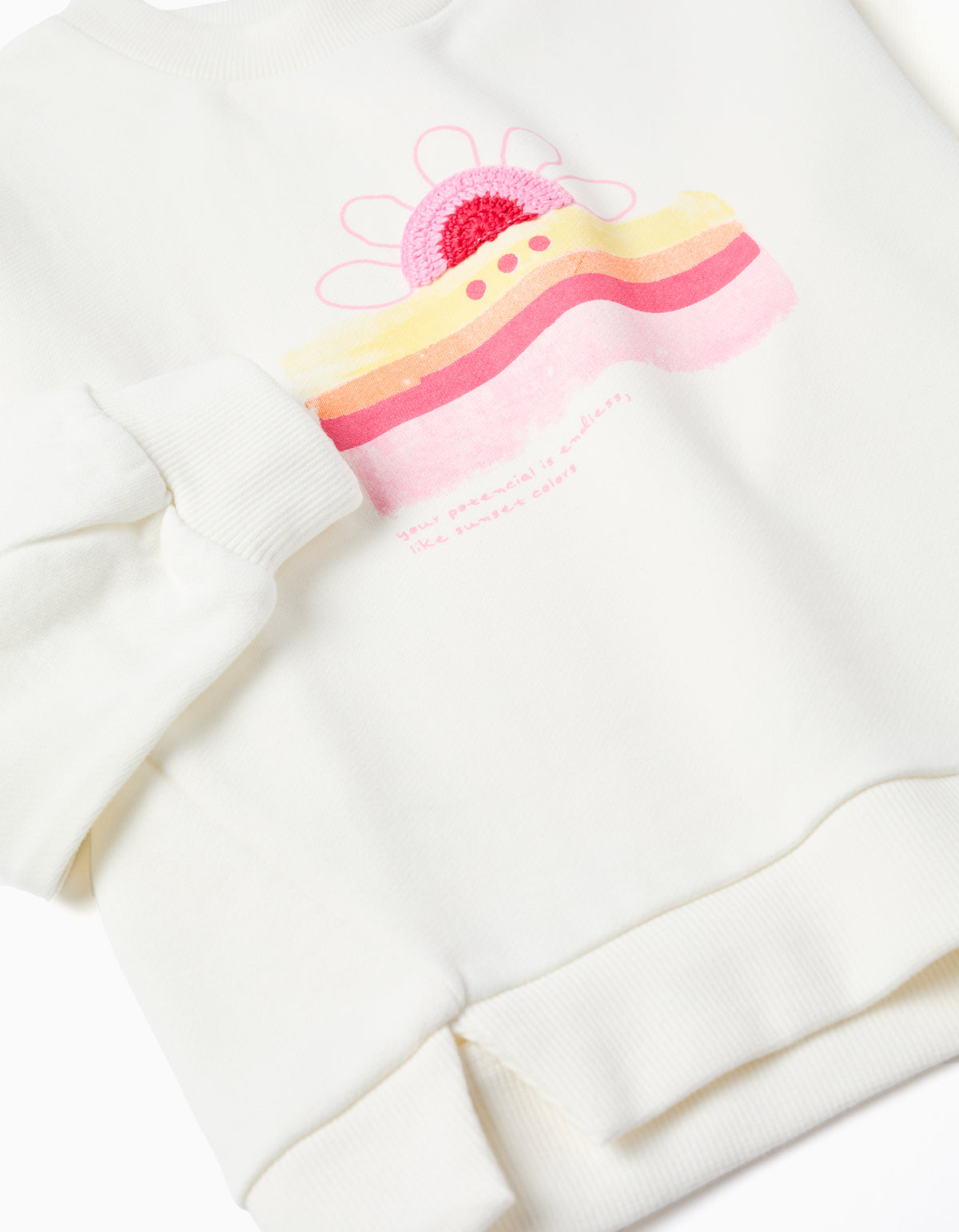 Saco Fleece Beige Back To Fun