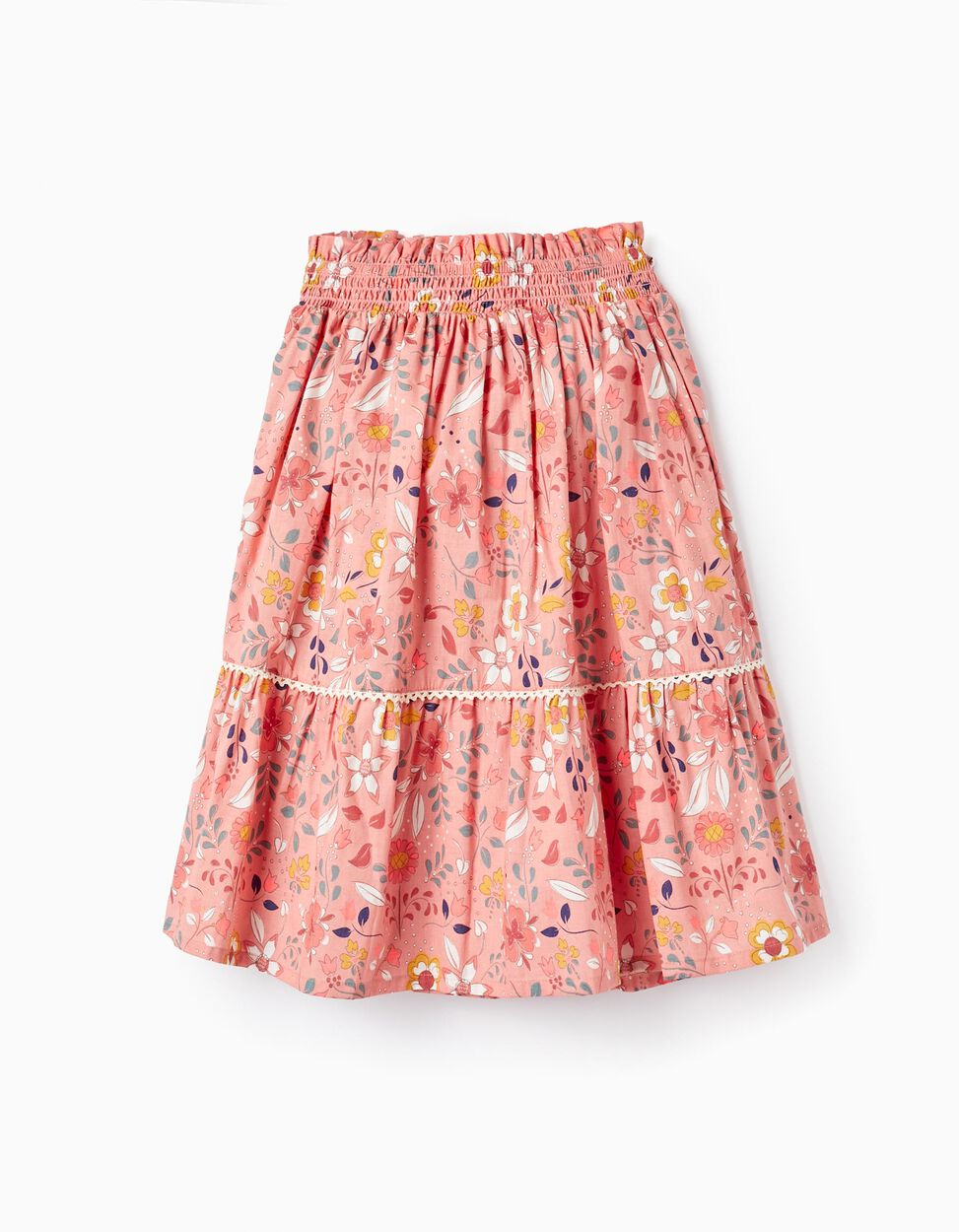 Falda Light Orange Boho Summer Zippy