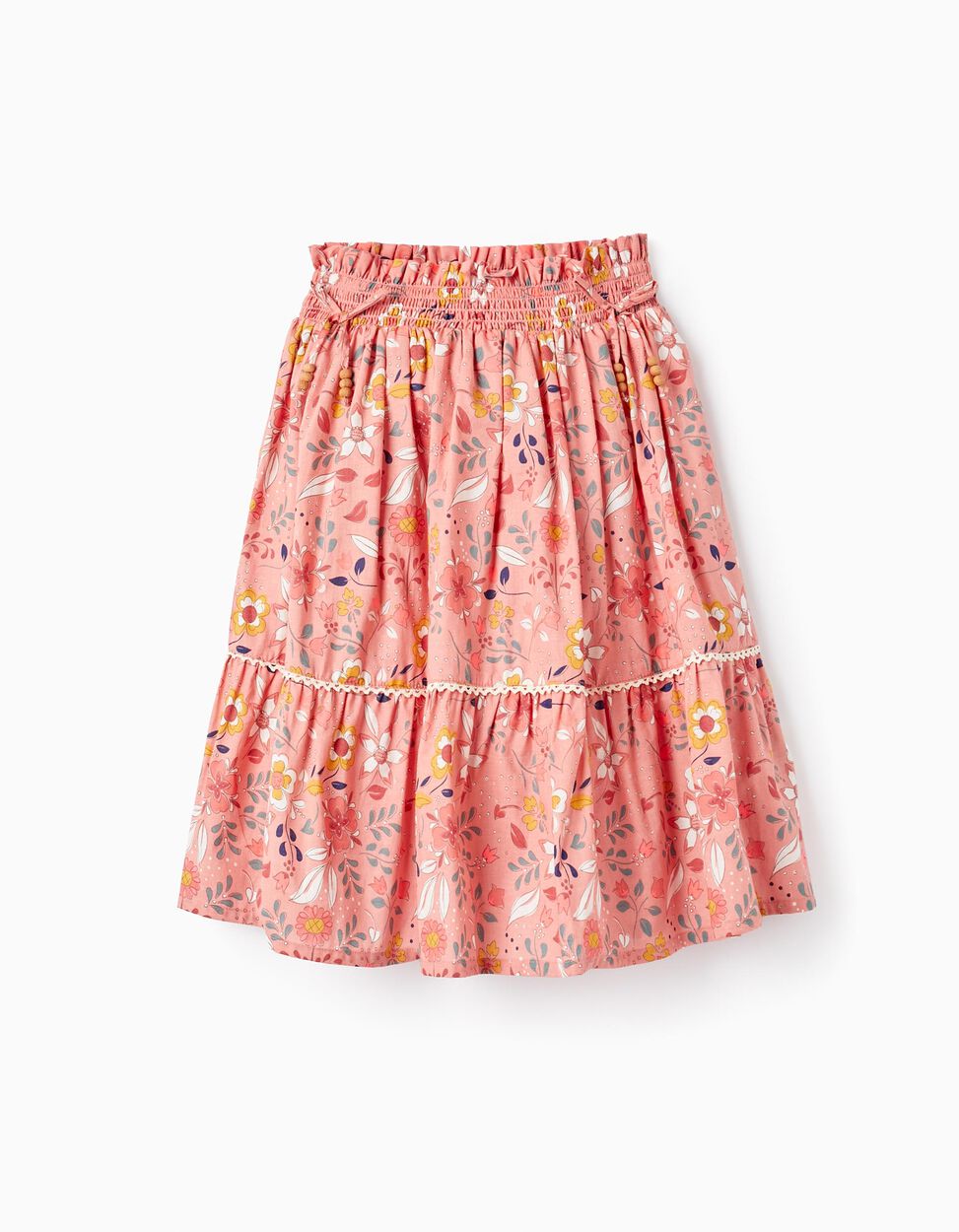 Falda Light Orange Boho Summer Zippy