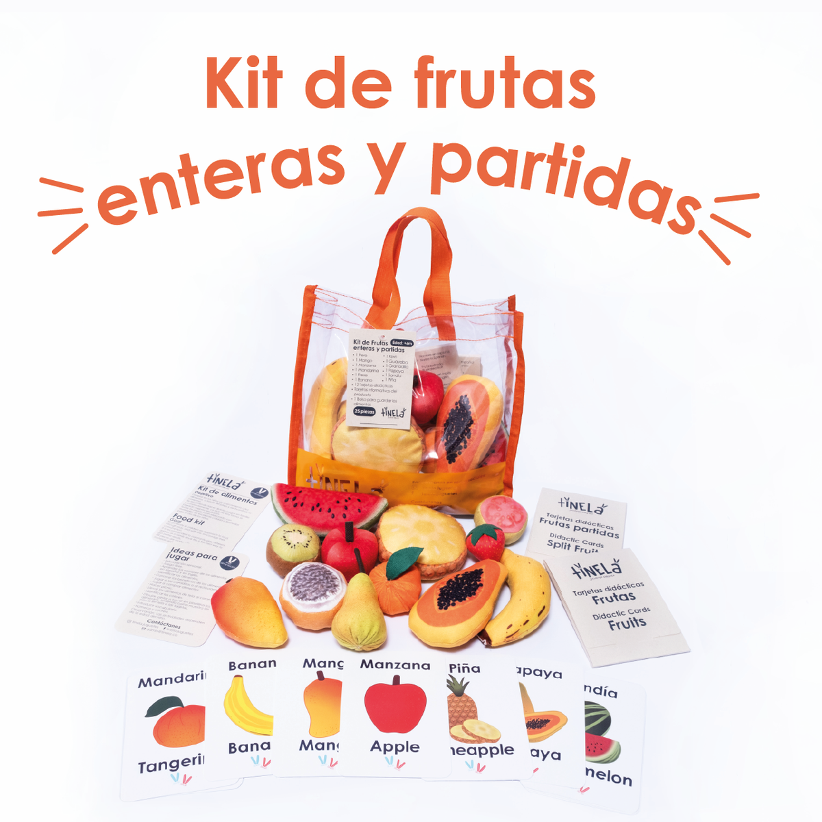 Kit De Frutas Enteras y Partidas