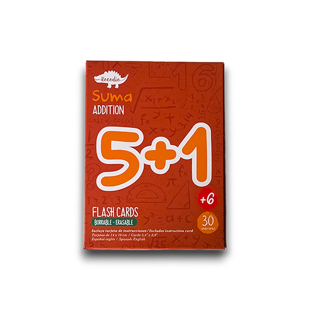 Flash Cards Suma +6 Kocodio