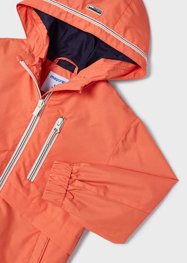 Chaqueta Cortavientos Con Capucha Tangerine Mayoral