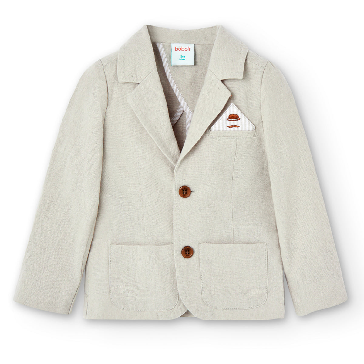 Blazer Lino Coffee Light Baby Boboli