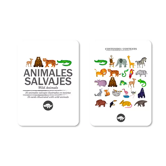 Flash Cards Animales Salvajes +6m